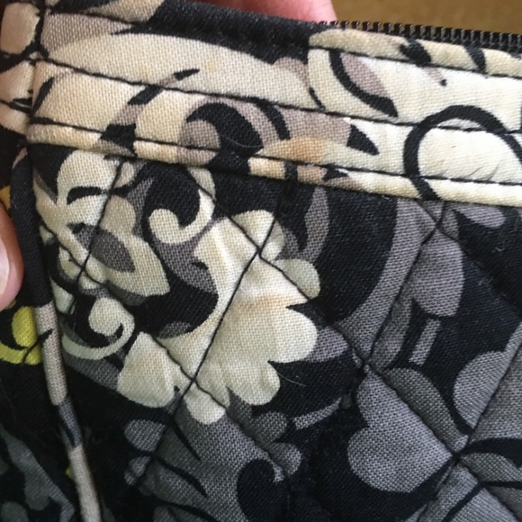 Yellow, black and grey patterned Vera Bradley Purse - Picture 8 of 10